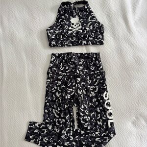 Soul Cycle Camo Leggings and Bra Set